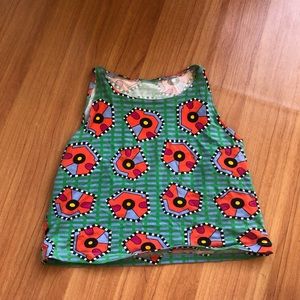 RARE Nathalie Du Pasquier printer crop top x AA